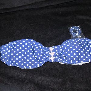 Polka Dot Bandeau Swim Top